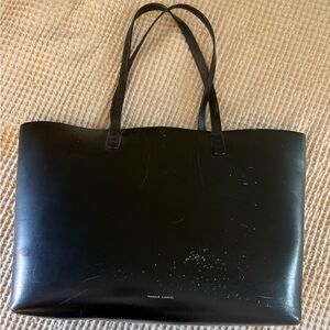 Mansur Gavriel Black Leather Shopper
